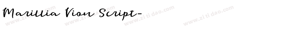 Marillia Vion Script字体转换